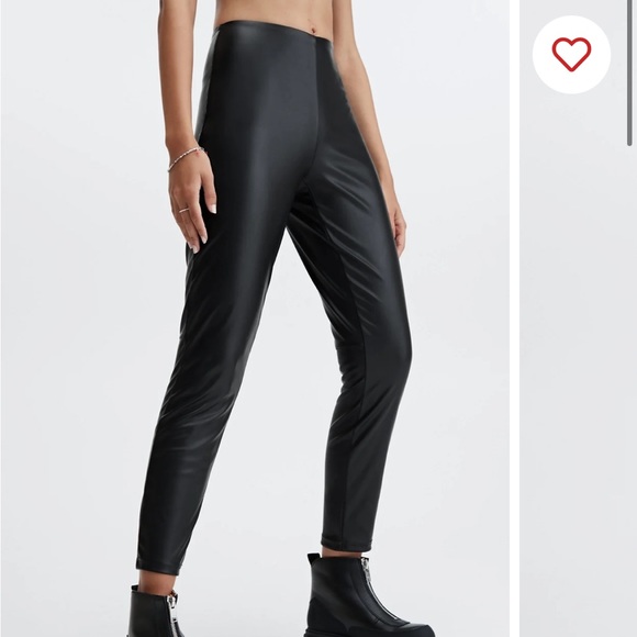 Fabletics Vegan Leather High Waisted Pants - Picture 2 of 8